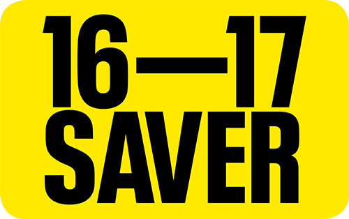 16-17 Saver Railcard logo