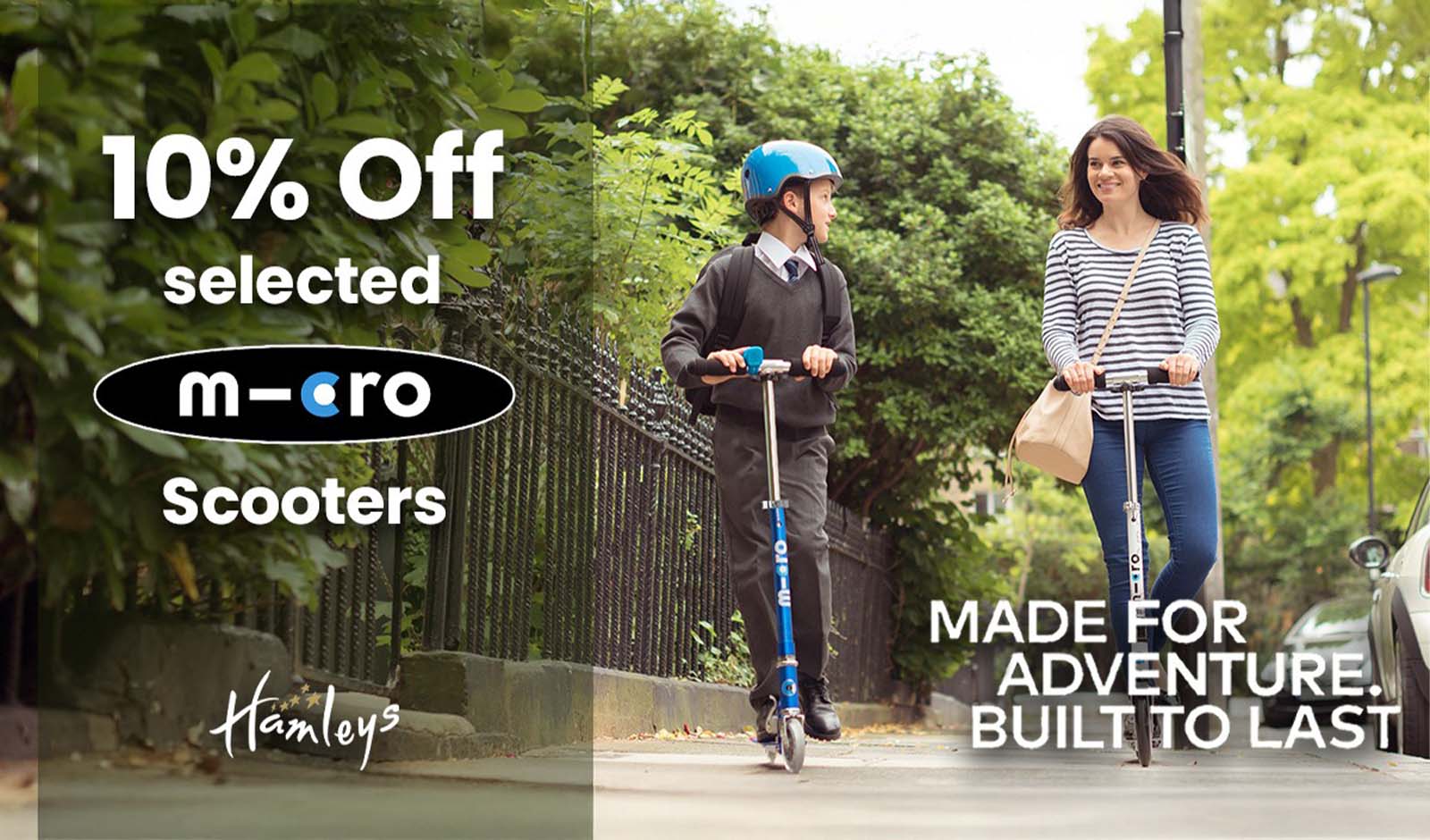 10% off Selected Micro Scooters