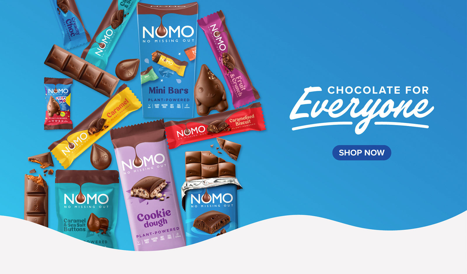 15% Off NOMO Chocolate Crispy Mo & Lollies