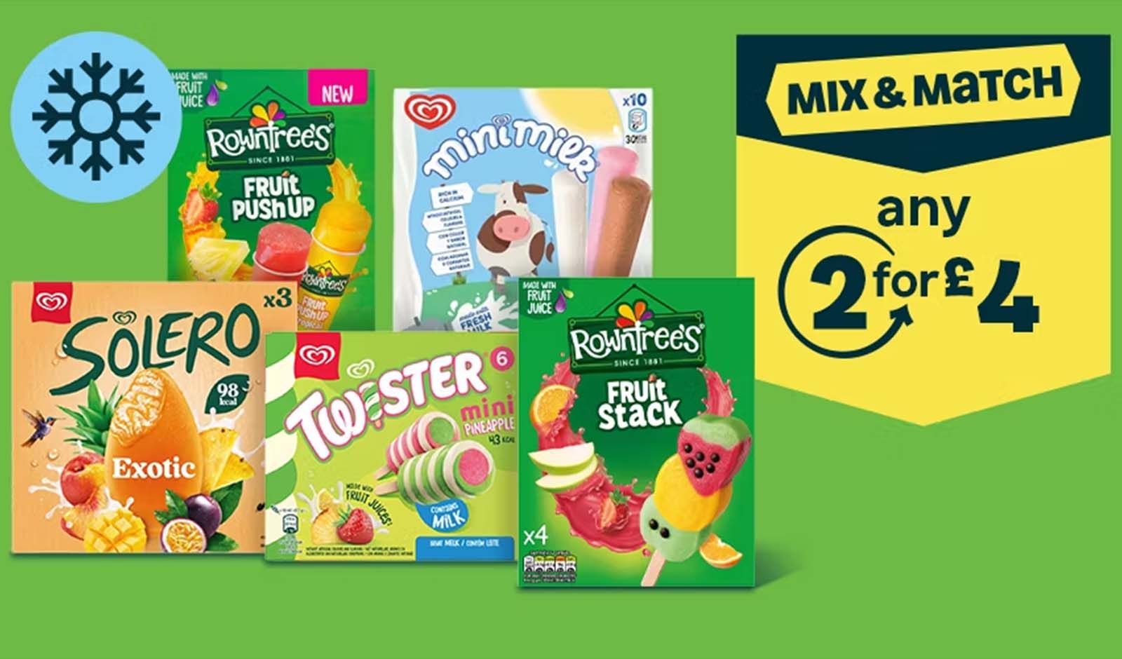 Stock the Freezer for Sunny Days with 2 Ice Lolly Multipacks for £4 at ASDA