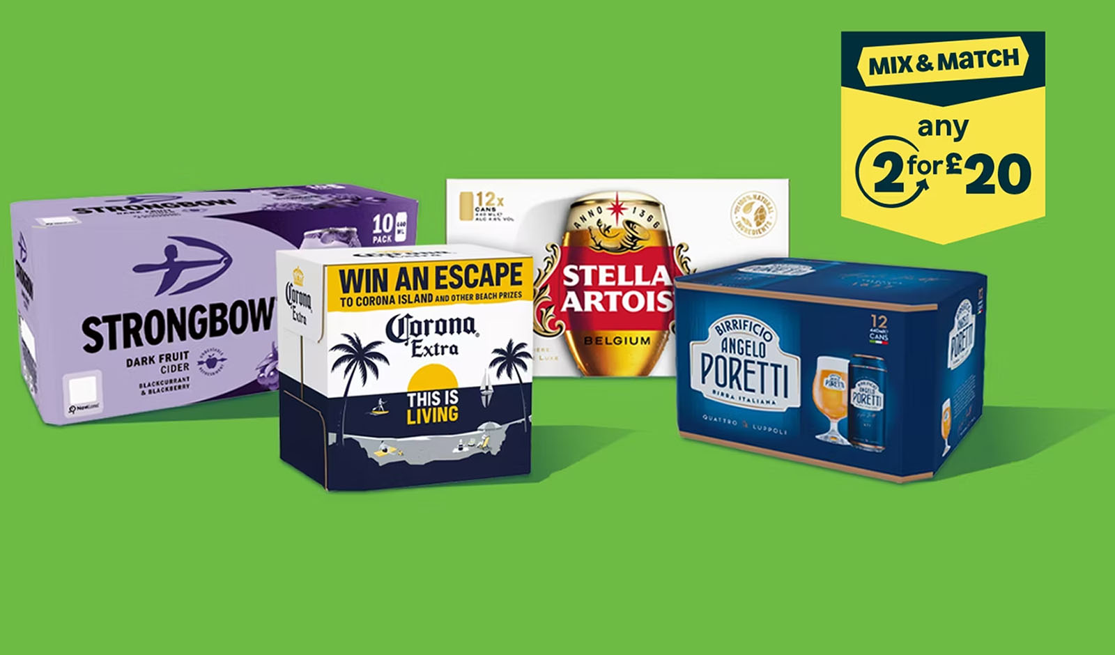 Stock the Fridge - Pick 2 Beer Multipacks for £20 at ASDA