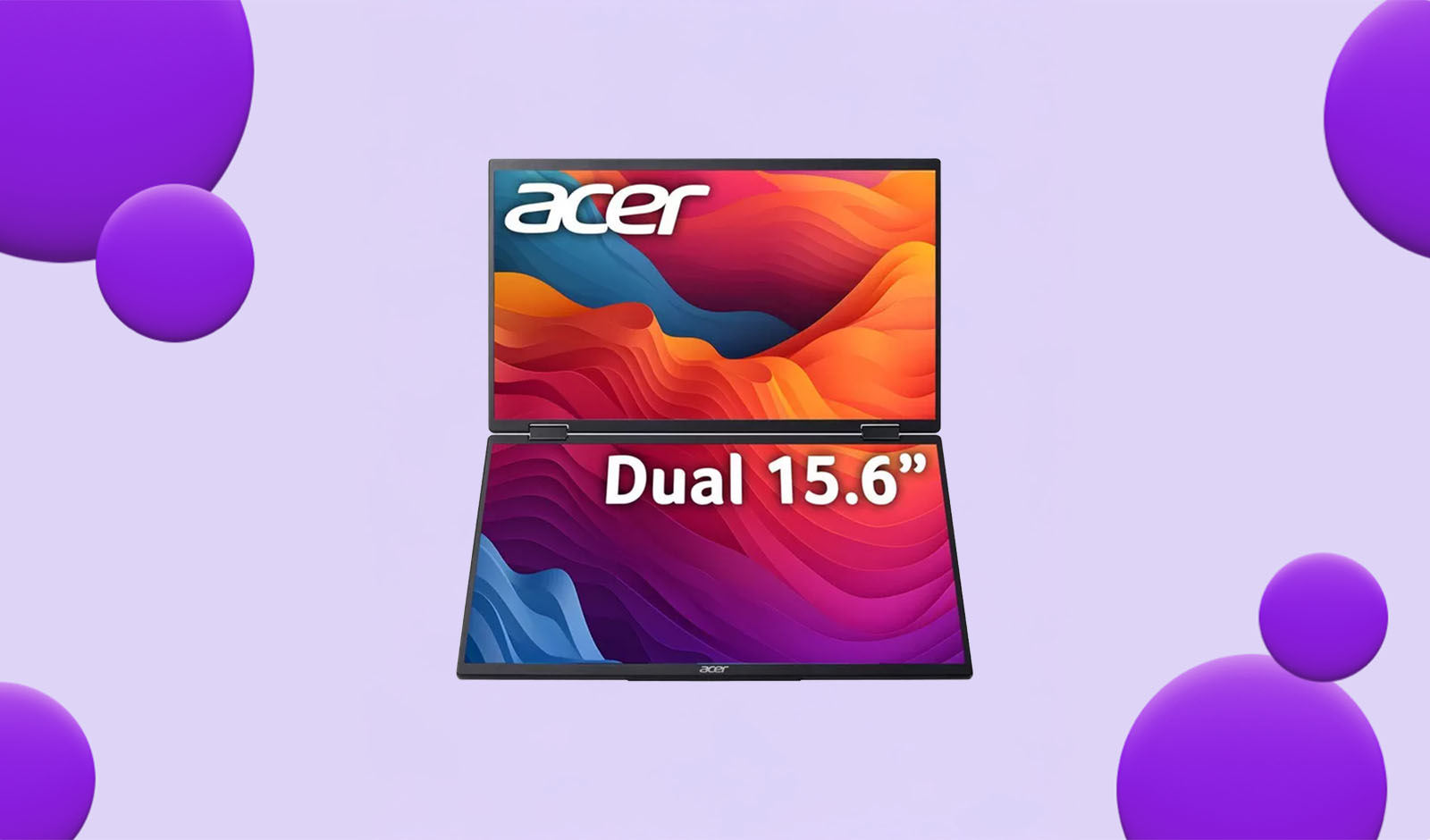 Double Your Screen Space – Save £80 on the Acer Dual Portable Monitor