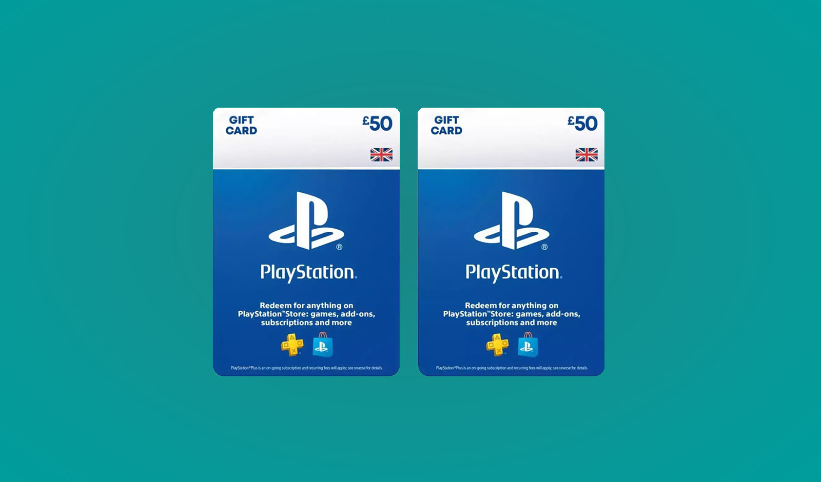 Top Up and Save – 2x PlayStation Gift Card Bundle for £95 at EE
