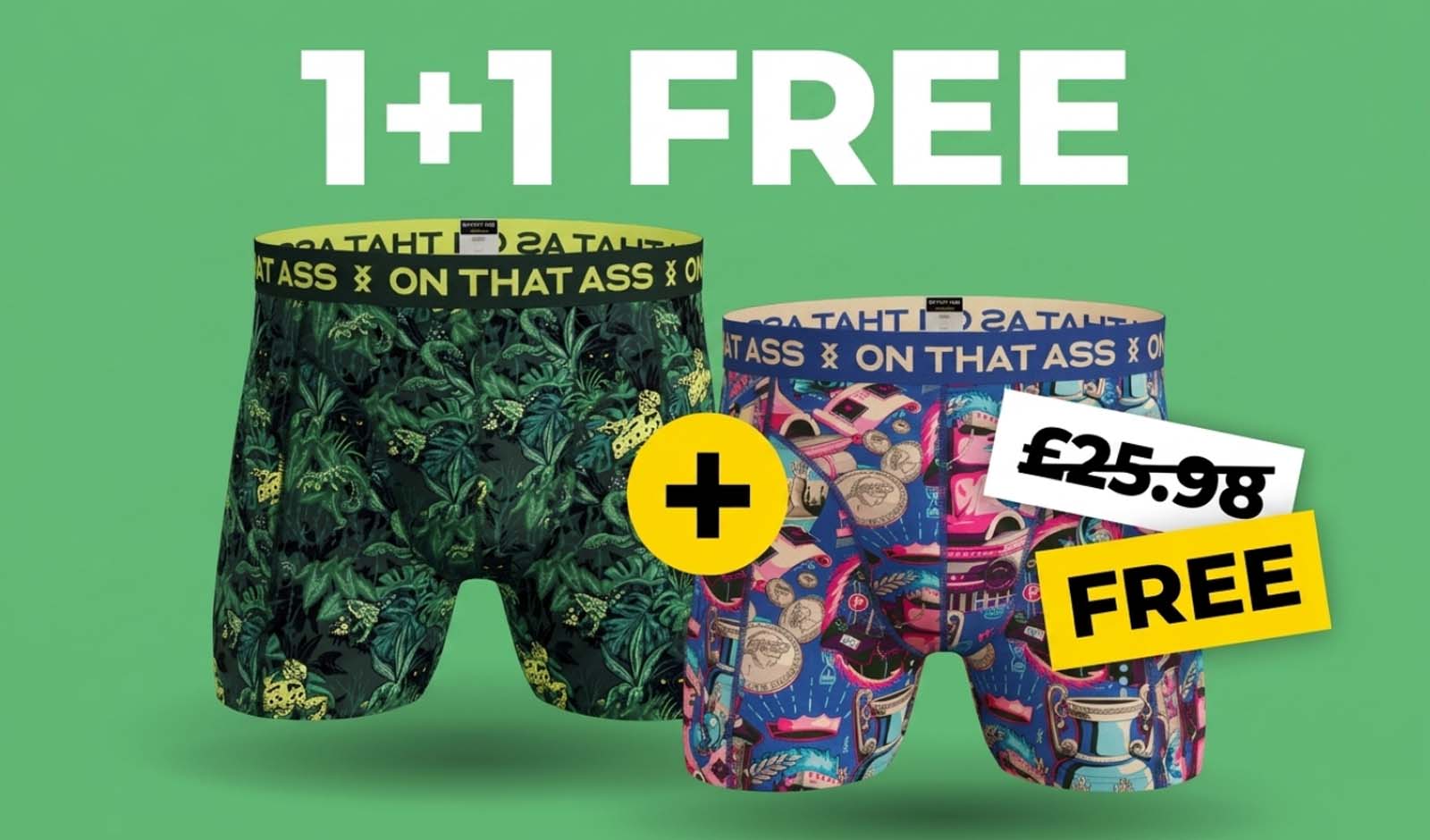 Try ON THAT ASS Boxers Free + An Extra Pair After Your Free Trial