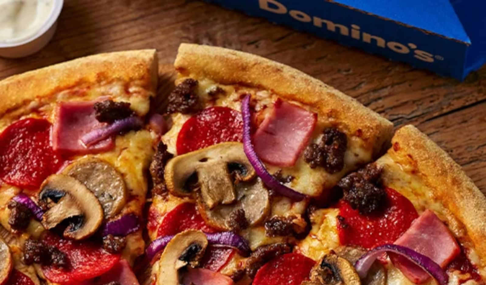 100% Cashback up to £15 at Domino's