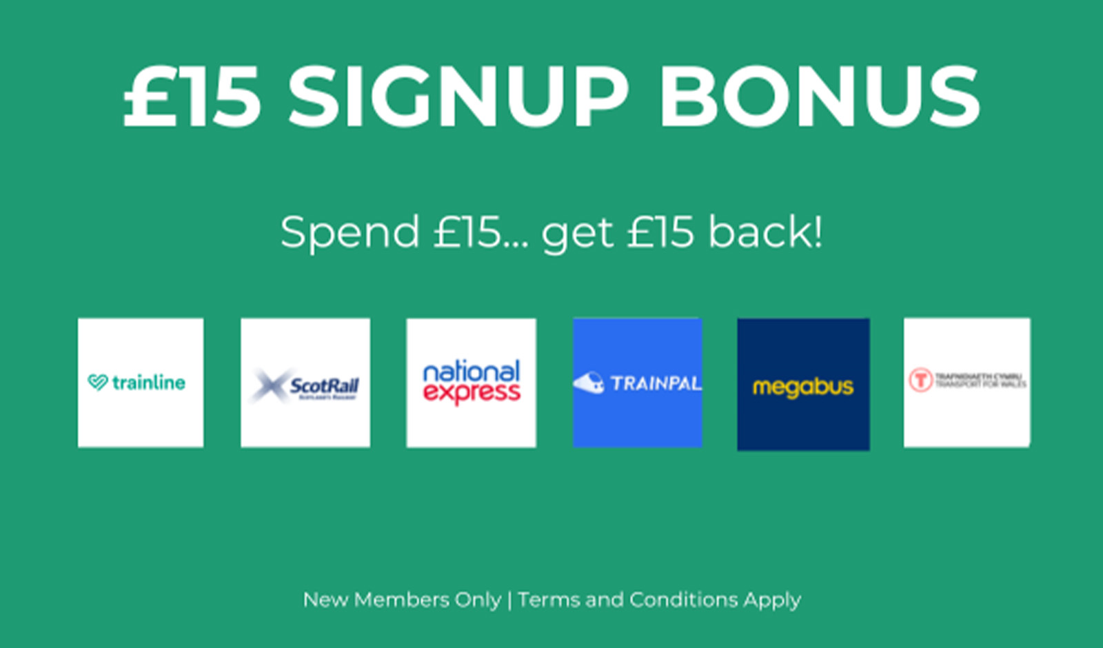 Get £15 cashback when you spend £15+ on travel bookings