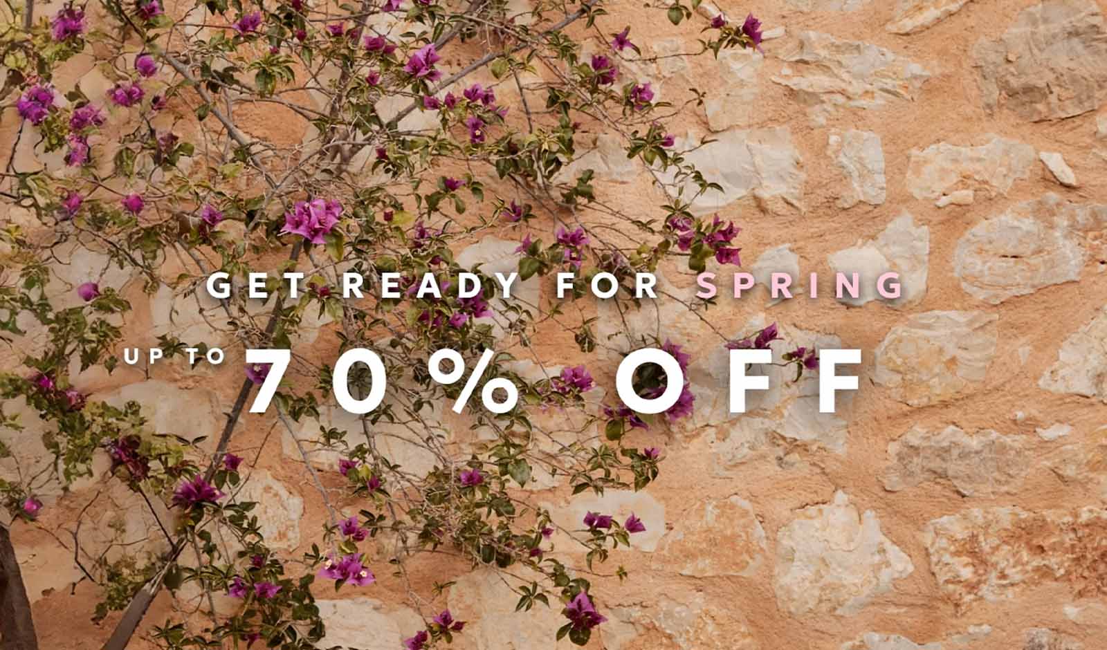 Get Ready for Spring - Up to 70% Off at Debenhams