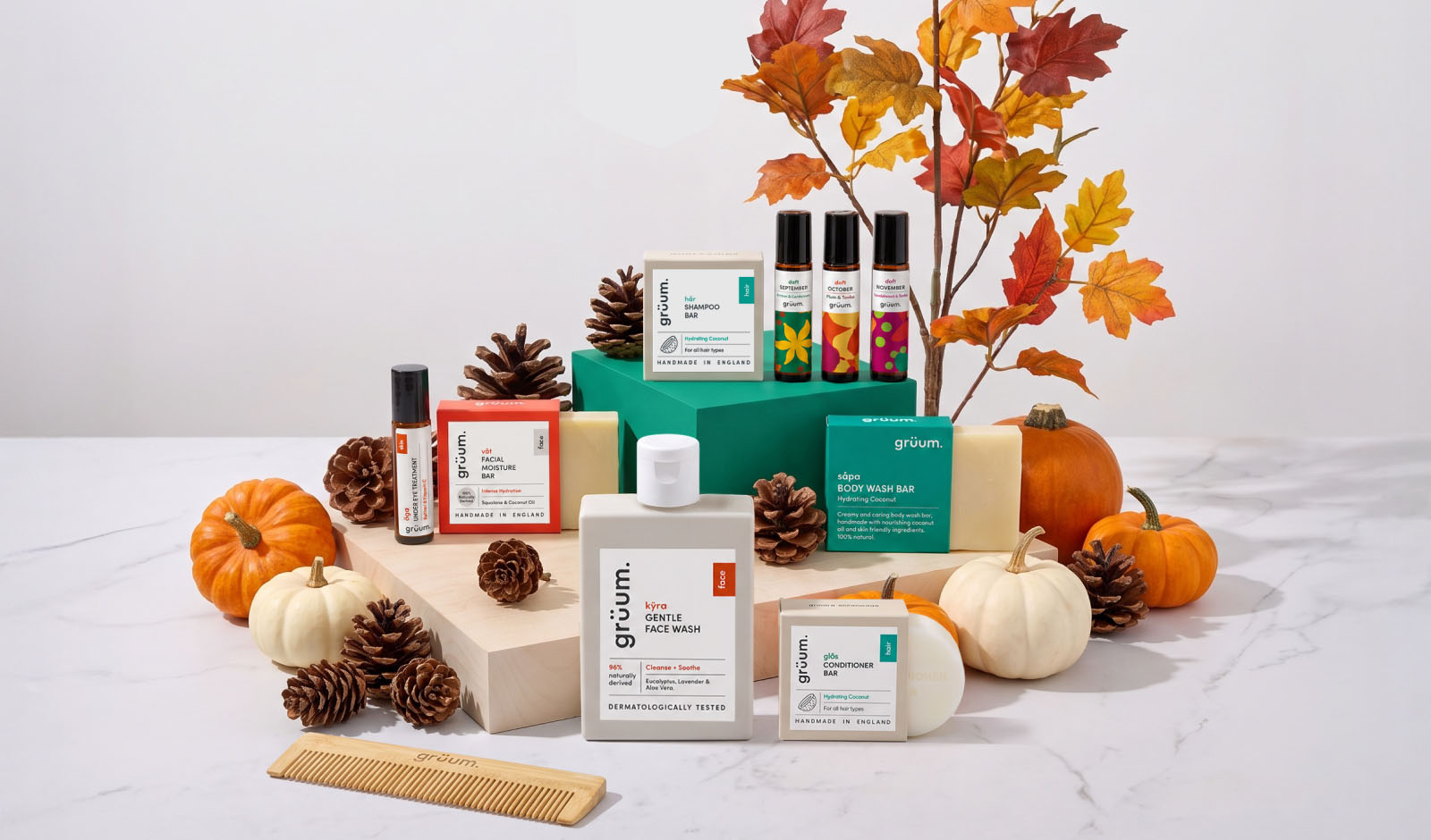 FREE grüum Autumn Skin & Hair Bundle Worth Up to £36