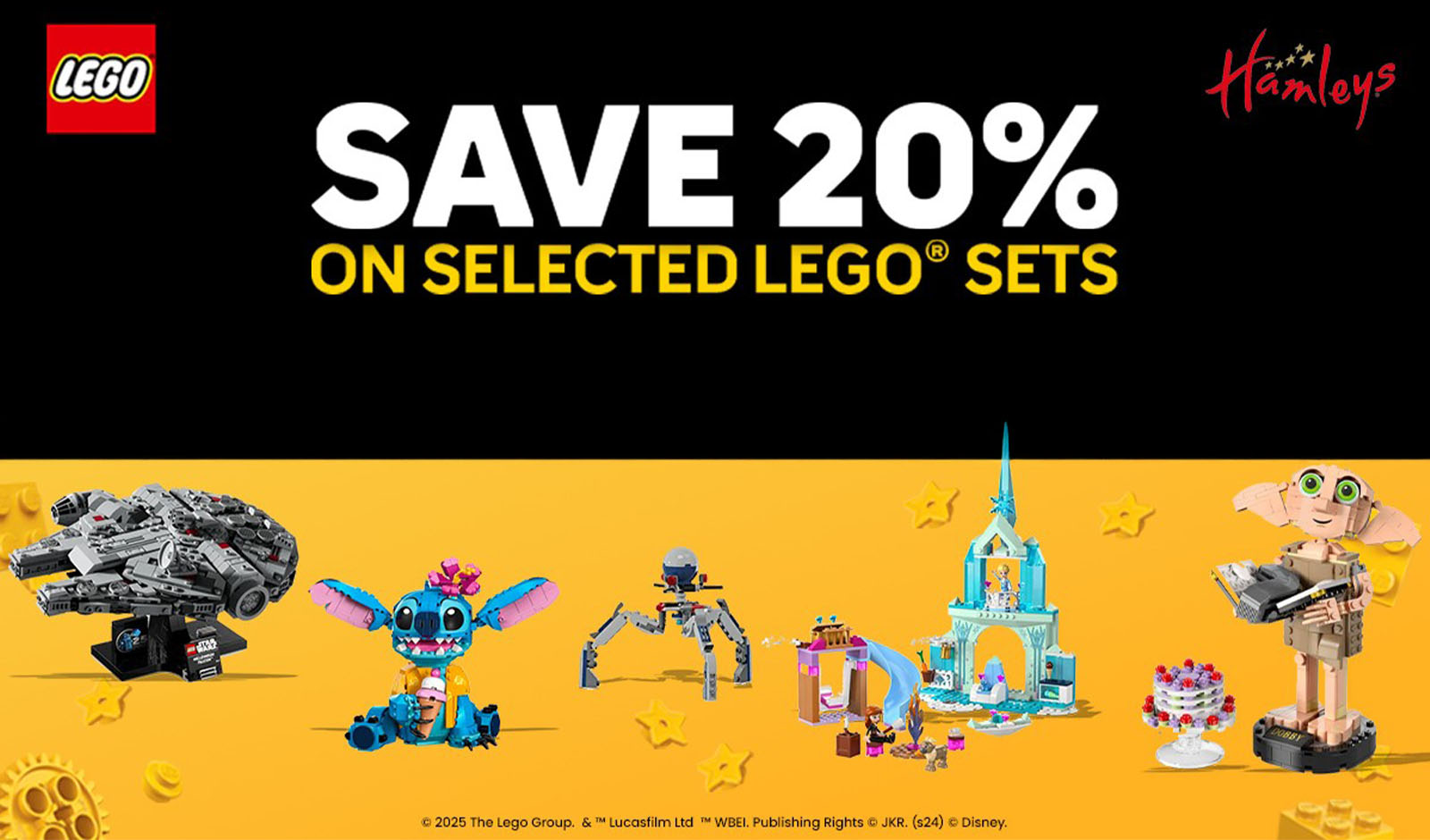 Save 20% on Selected LEGO at Hamleys