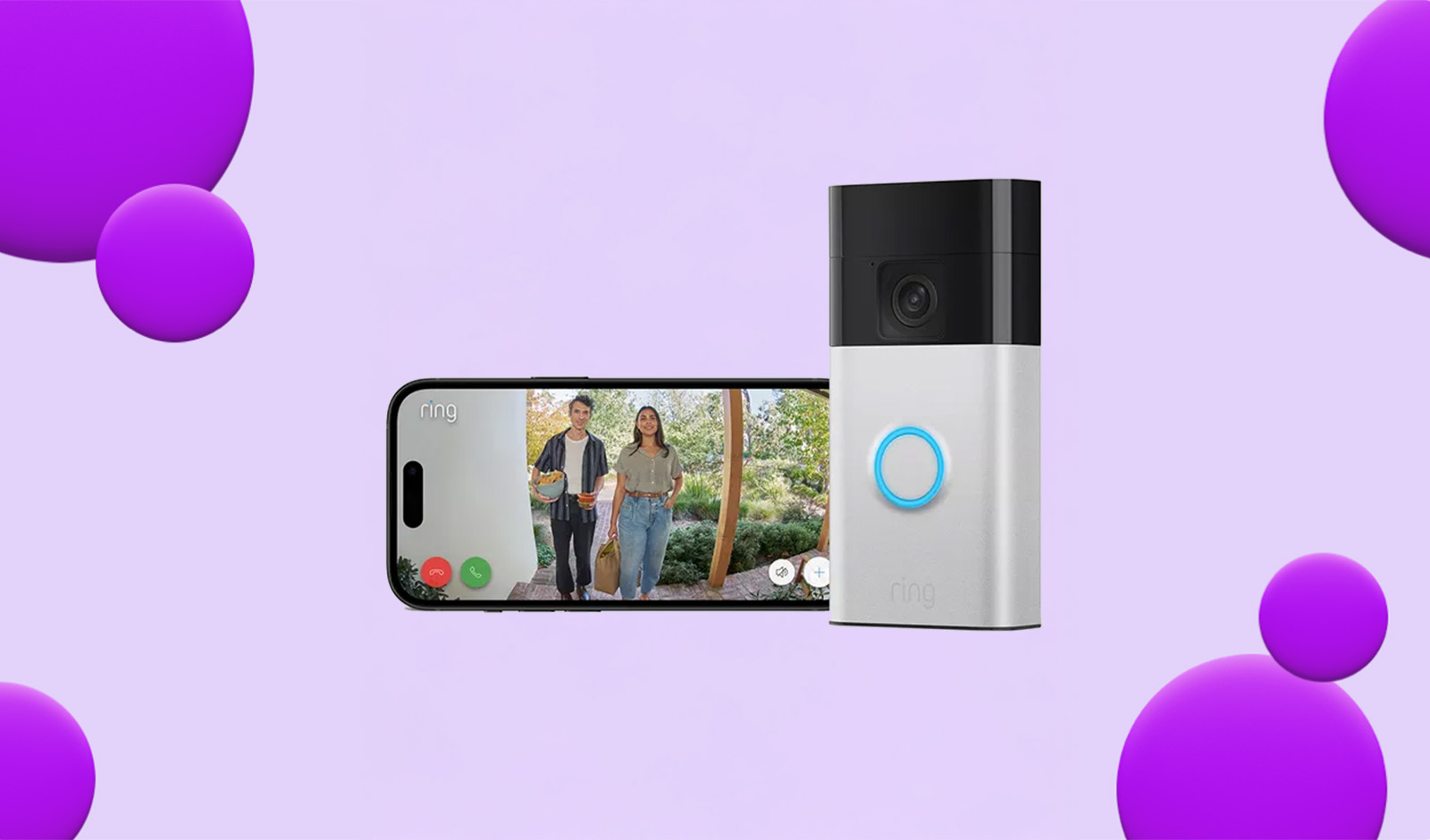 Save 25% when you buy a Ring Doorbell 3rd Gen and Amazon Echo Dot together!
