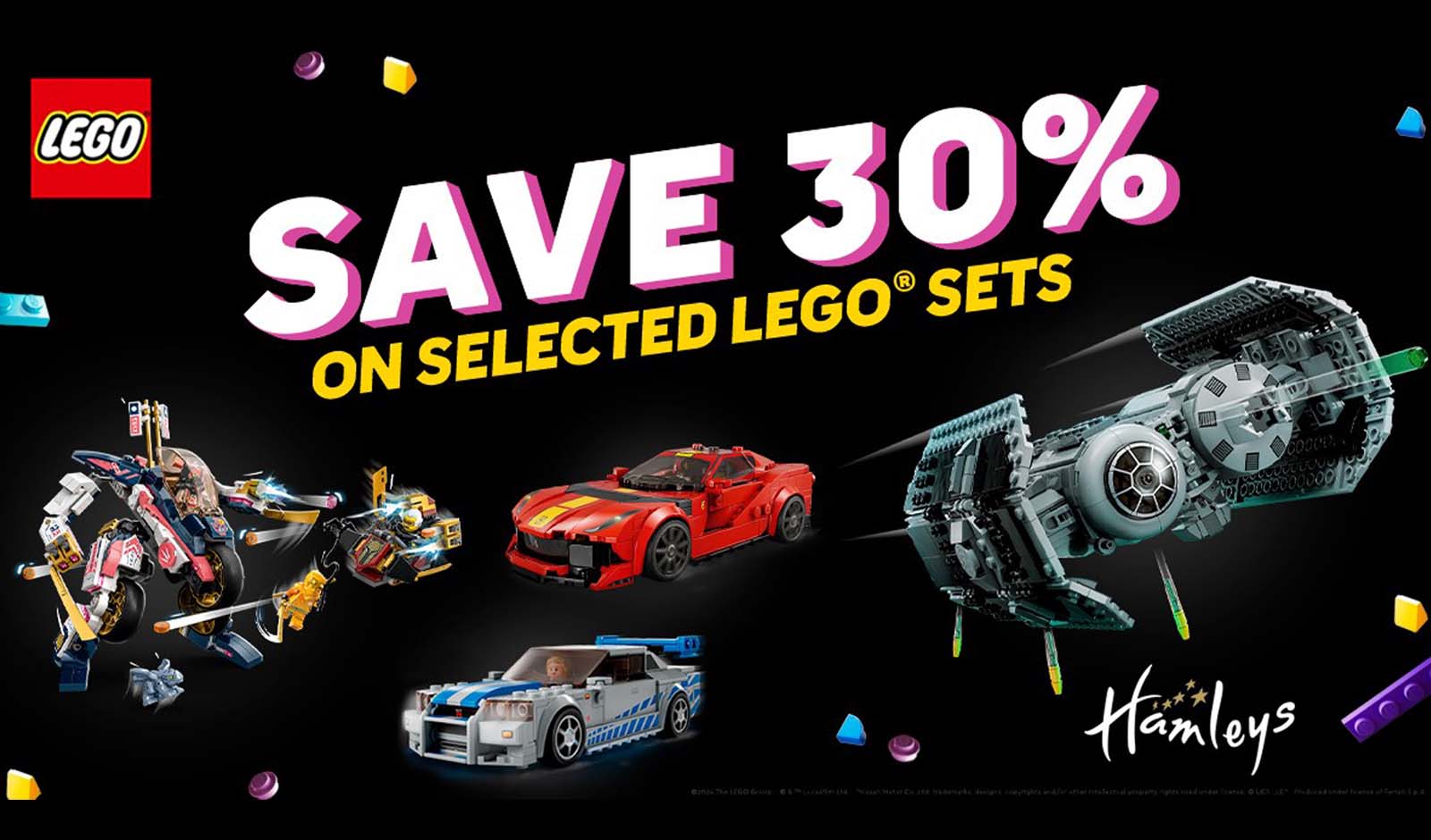 Save 30% on selected LEGO sets at Hamleys