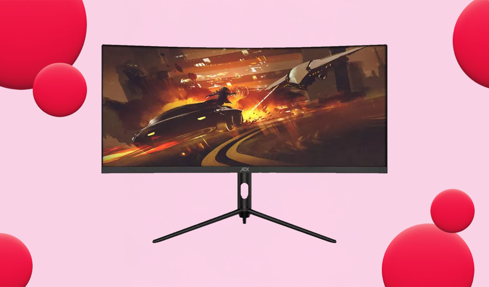 Save £50 on the ADX Wide Full HD 30" Curved LCD Gaming Monitor