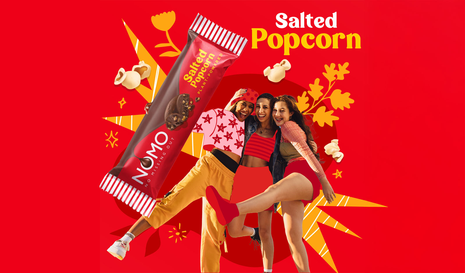 The Brand New NOMO Salted Popcorn Chocolate Bar is here!
